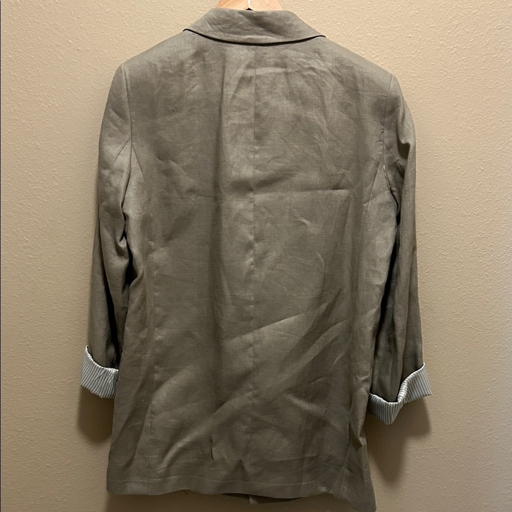 Zara women Beige Blazer - Picture 2 of 4